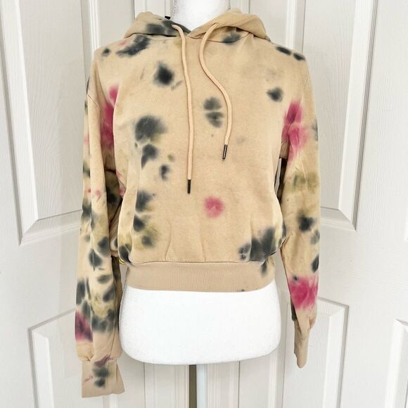AFRM Sand Crumble Cotton Tie Dye Hoodie Small MSRP $68 - Picture 2 of 6